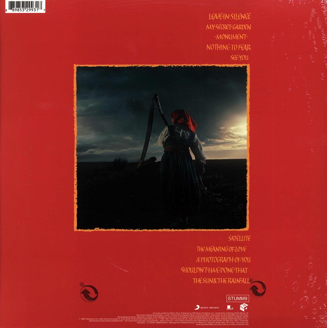 Depeche Mode - A Broken Frame (180g) (remastered) vinyl LP back cover