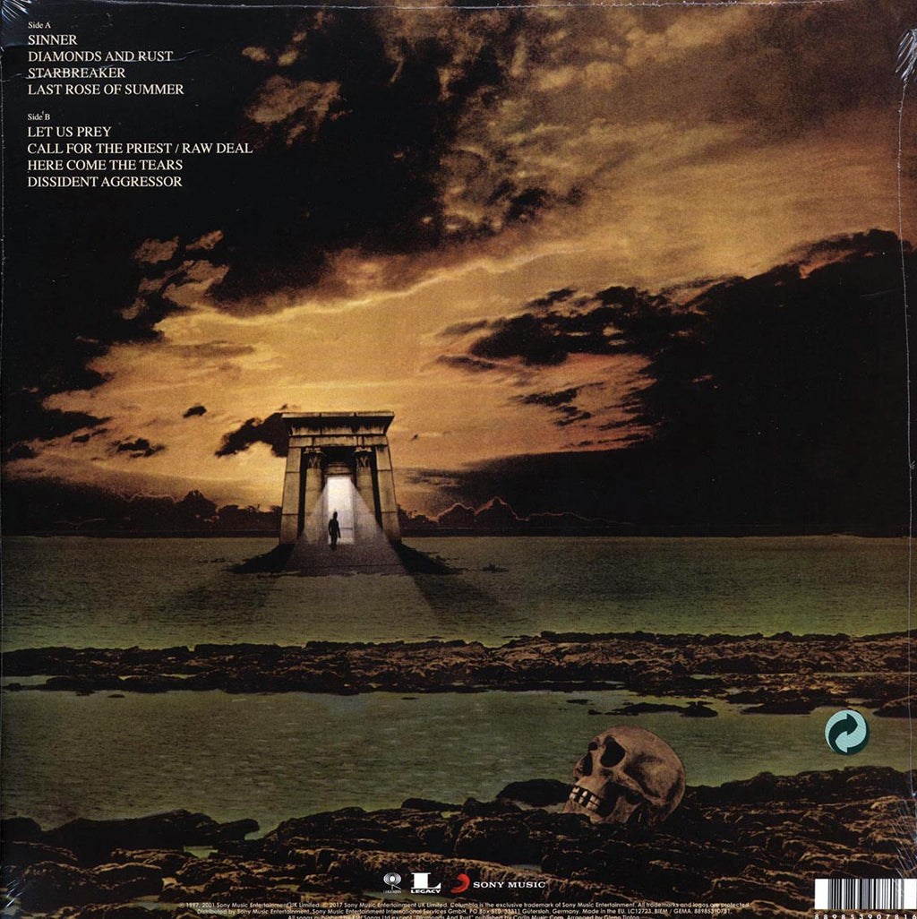 Judas Priest - Sin After Sin (incl. mp3) (180g) vinyl LP back cover