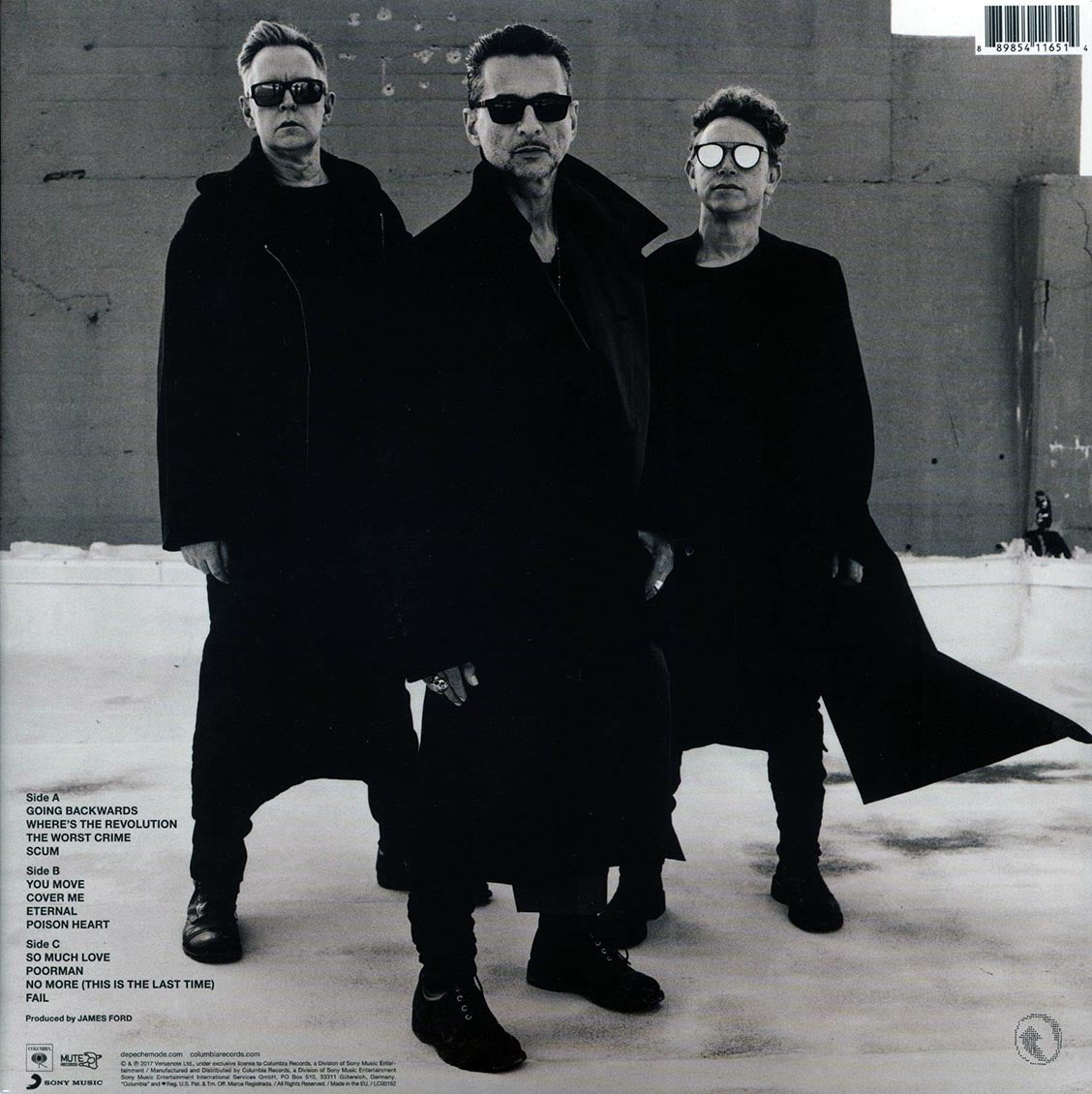 Depeche Mode - Spirit (2xLP) (incl. mp3) (180g) vinyl LP back cover