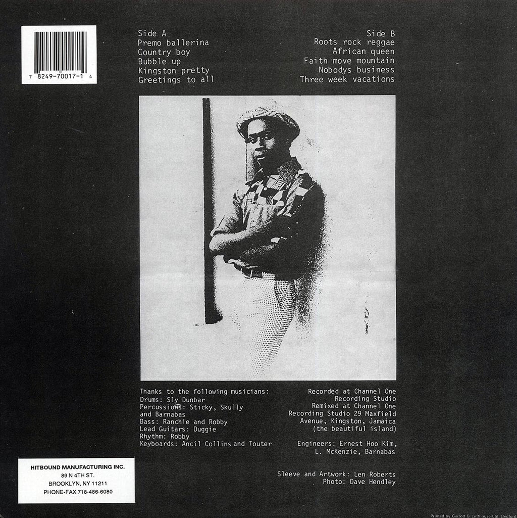 Clint Eastwood - Death In The Arena vinyl LP back cover