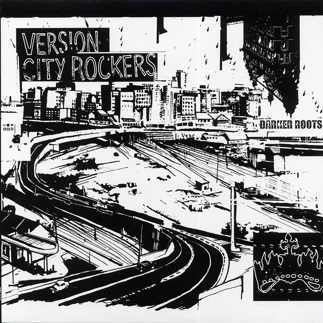 Version City Rockers, Glen Brown, Yabby You, Ranking Joe, Etc. - Darker Roots 2004 FIRST PRESS) vinyl LP front cover