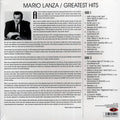 Mario Lanza - Greatest Hits (180g) vinyl LP back cover