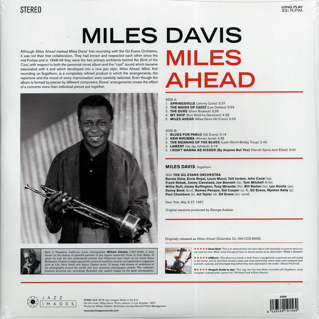 Miles Davis + 19, Gil Evans - Miles Ahead (ltd. ed.) (180g) vinyl LP back cover