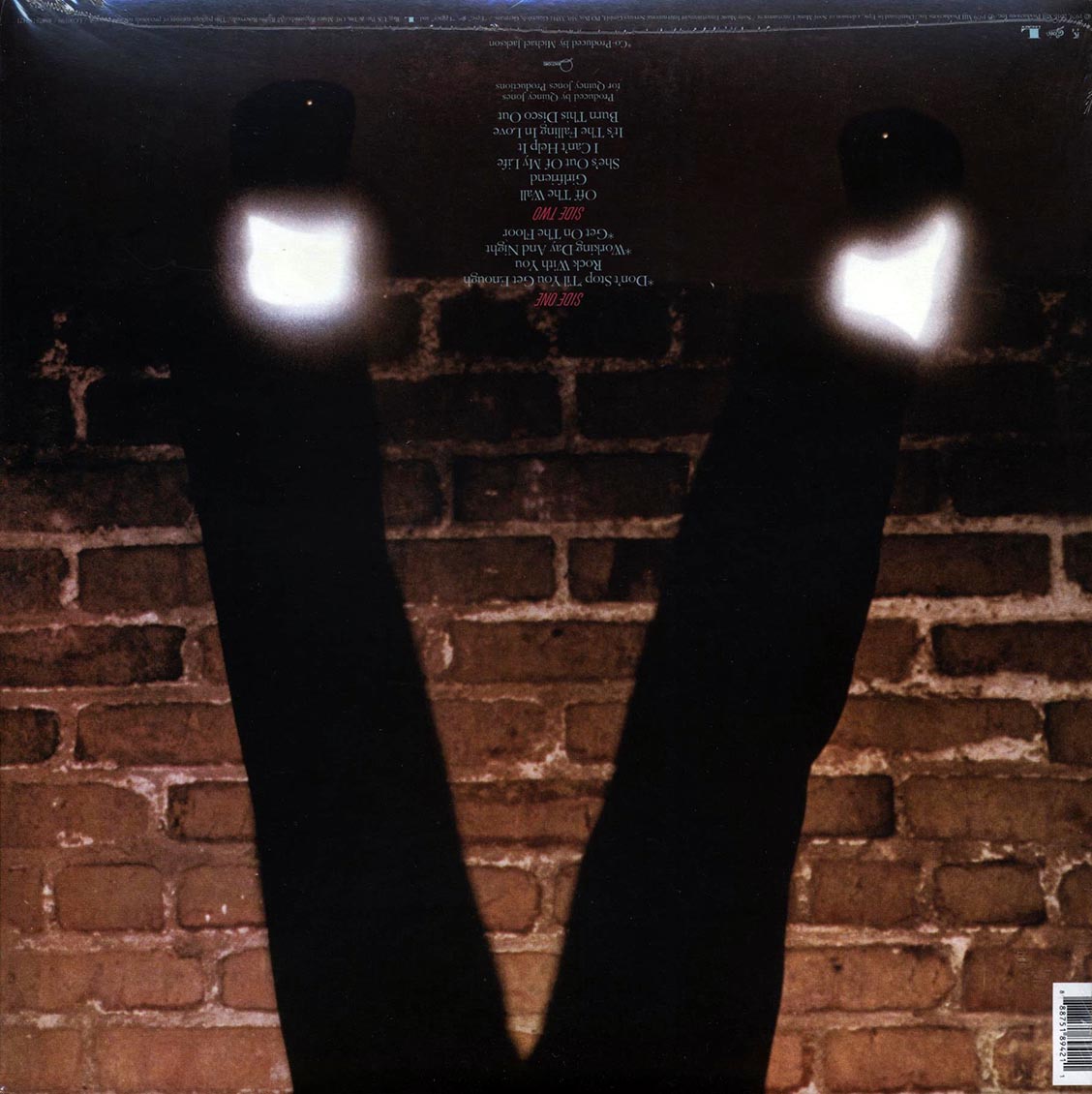 Michael Jackson - Off The Wall vinyl LP back cover