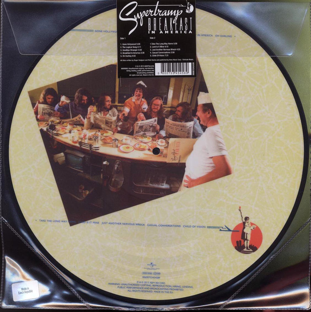 Supertramp - Breakfast In America (picture disc) vinyl LP back cover