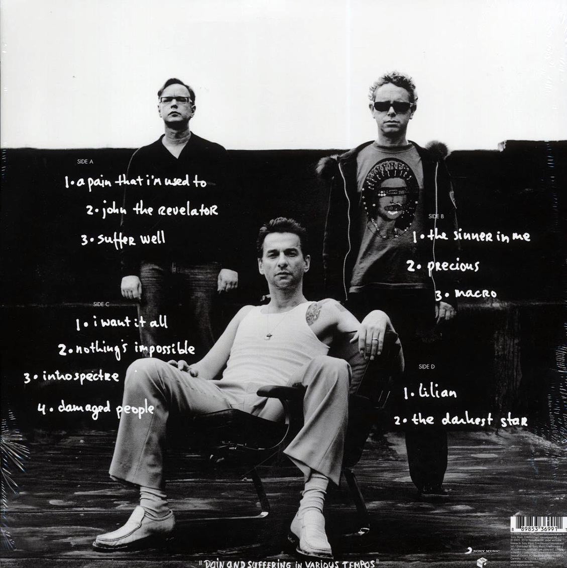 Depeche Mode - Playing The Angel (2xLP) (180g) vinyl LP back cover