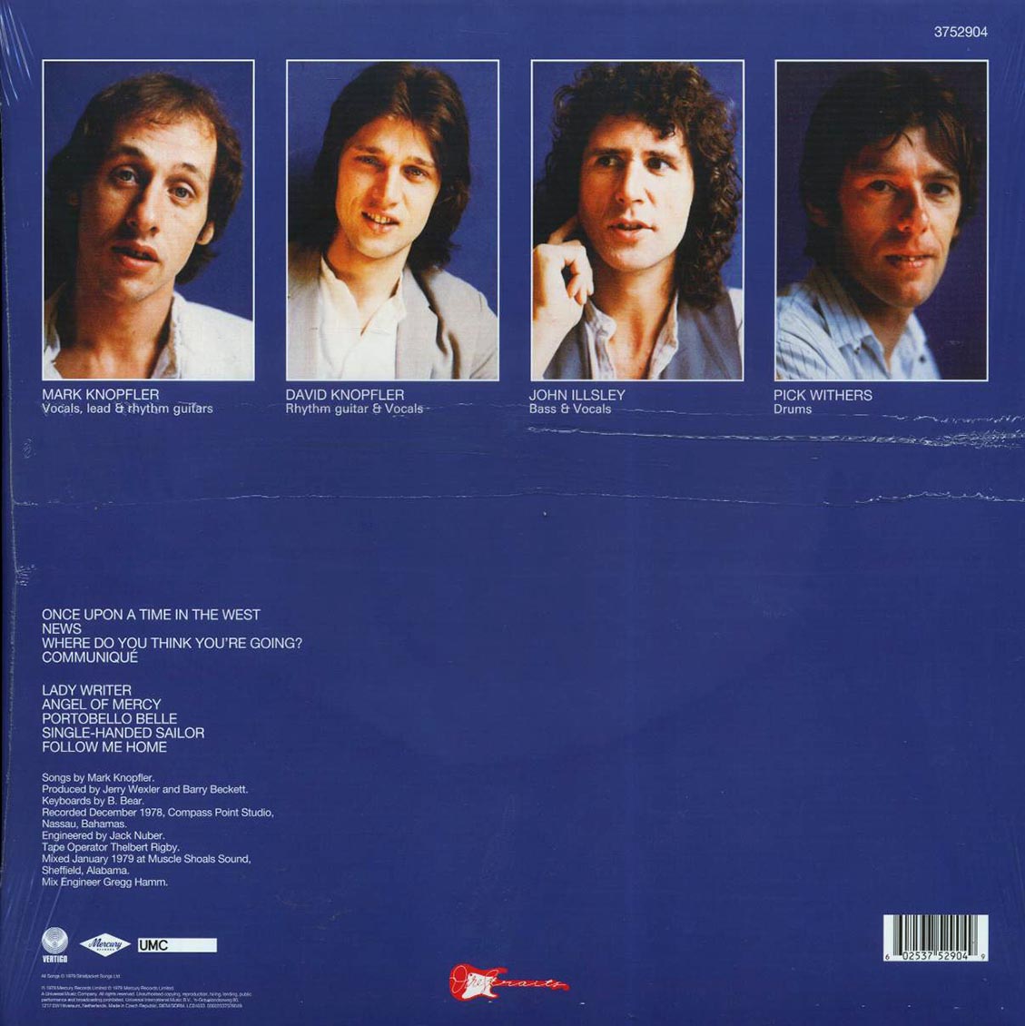 Dire Straits - Communique (180g) vinyl LP back cover