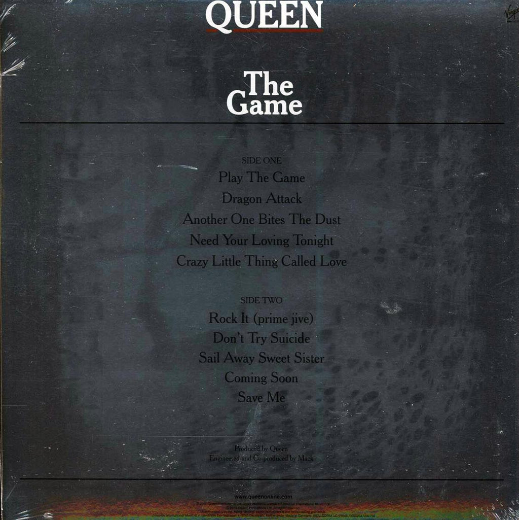 Queen - The Game (180g) (remastered) (audiophile) vinyl LP back cover