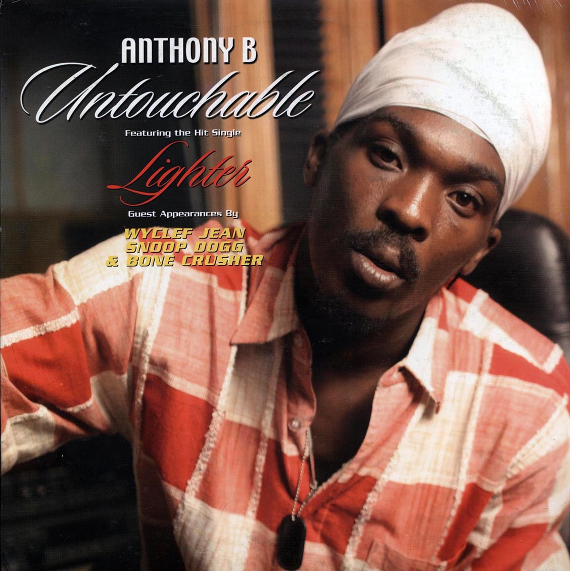 Anthony B - Untouchable vinyl LP front cover