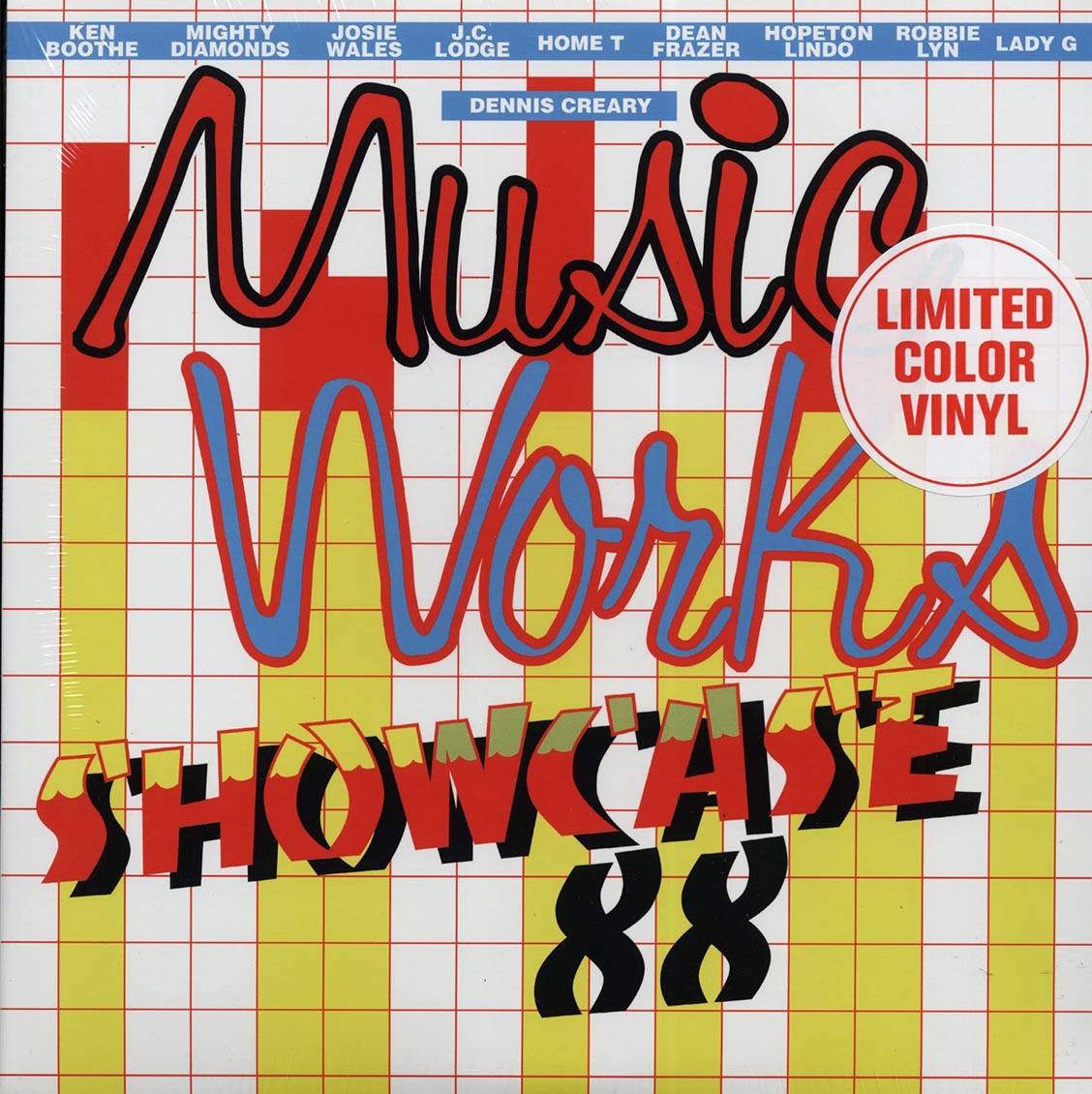 Lady G, Josey Wales, The Mighty Diamonds, Home T, JC Lodge, Etc. - Music Works Showcase 88 (Telephone Love Rhythm) (ltd. ed.) (colored vinyl) vinyl LP front cover