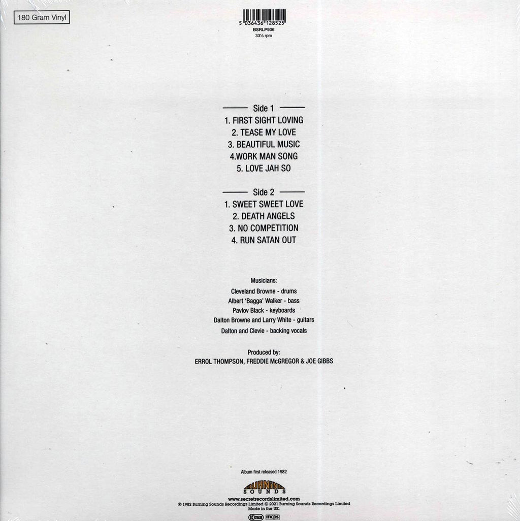 Freddie McGregor - Love At First Sight (180g) vinyl LP back cover