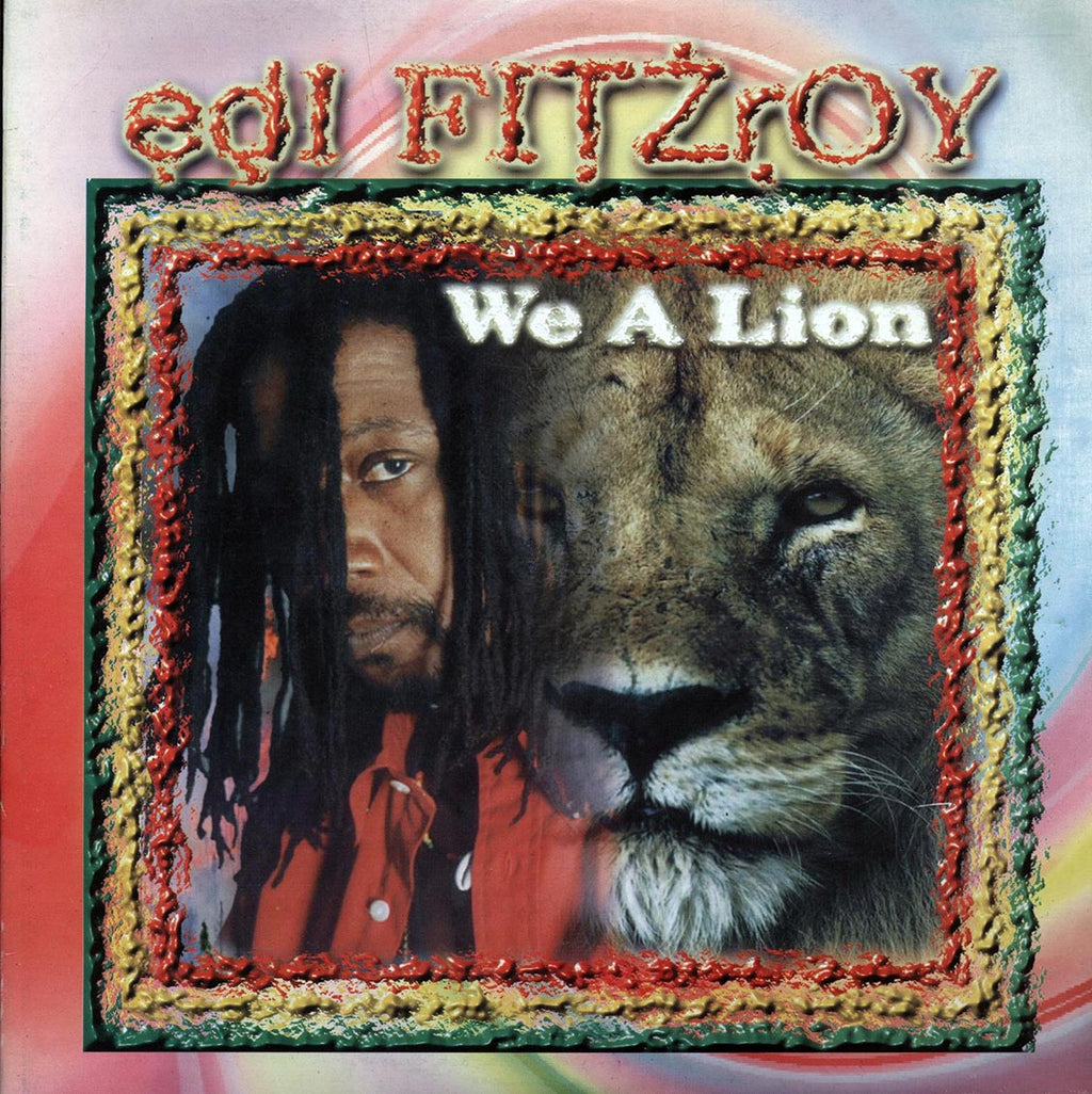 Edi Fitzroy - We A Lion (Jamaica press) (orig. press) vinyl LP front cover