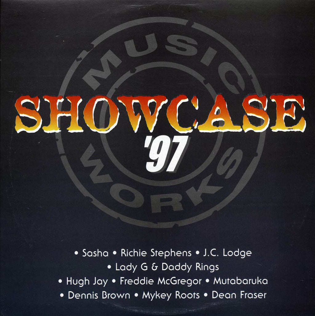 Dennis Brown, Freddie McGregor, Richie Stephens, Etc. - Music Works Showcase '97 (Jamaica press) (orig. press) vinyl LP front cover
