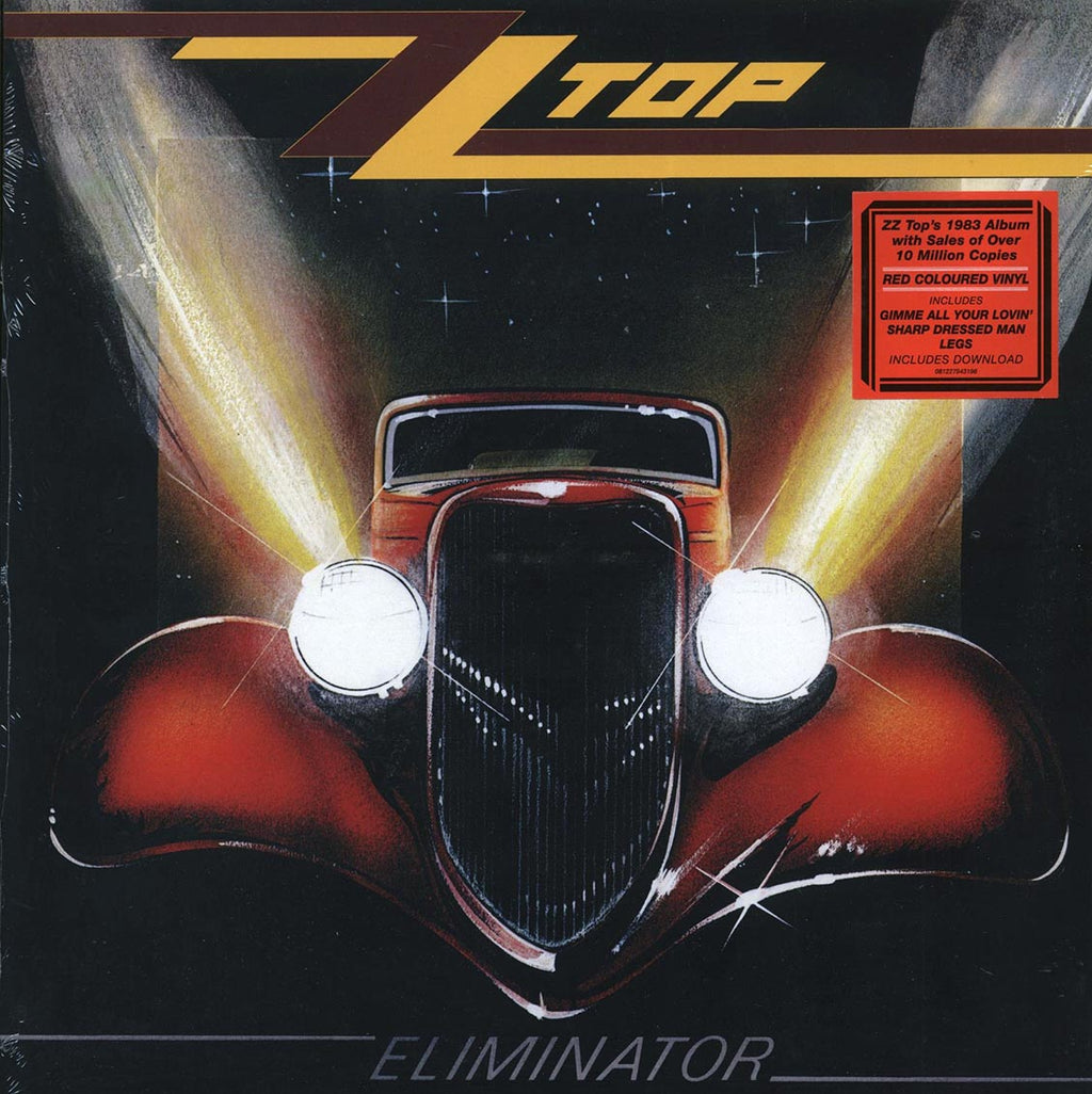 ZZ Top - Eliminator (red vinyl) (remastered) vinyl LP front cover
