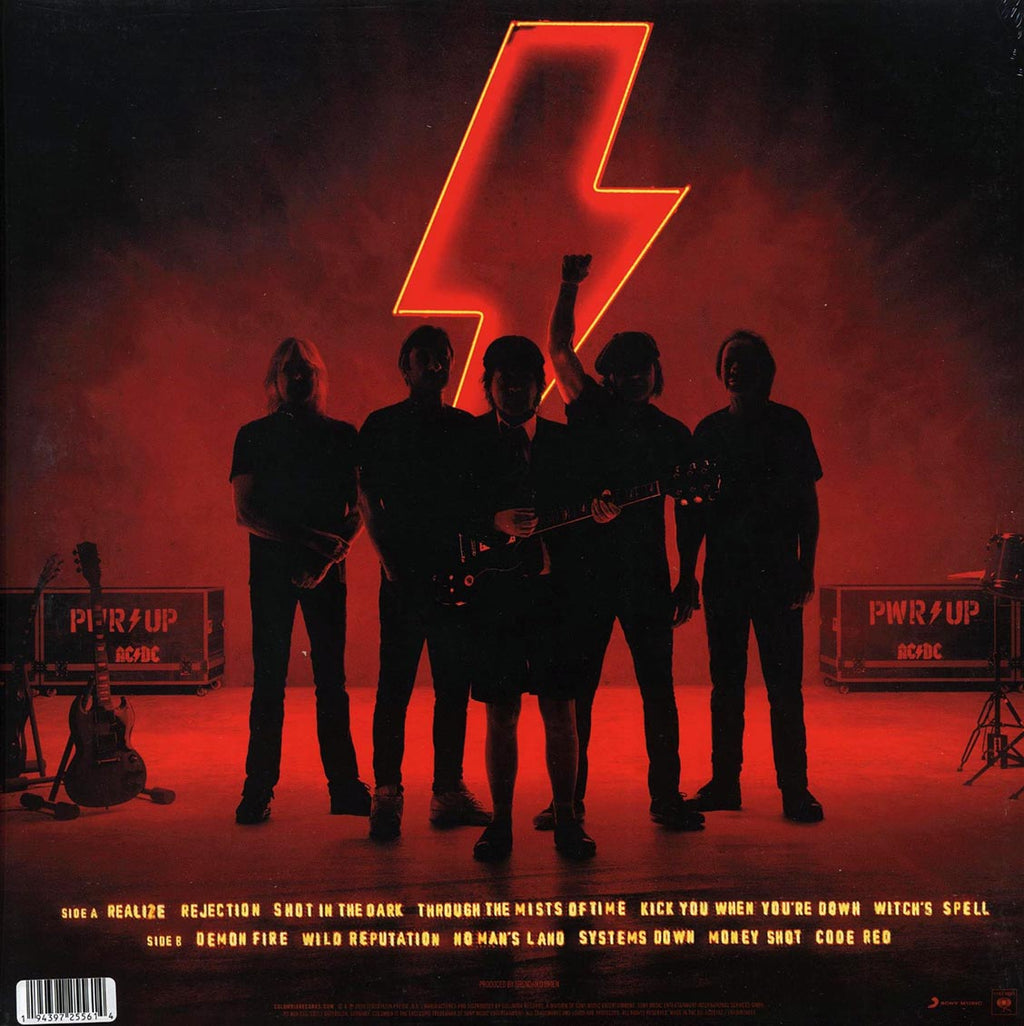 AC/DC - PWR/Up vinyl LP back cover