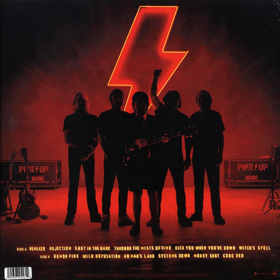AC/DC - PWR/Up vinyl LP back cover