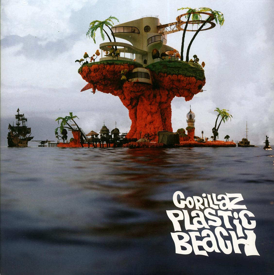 Gorillaz - Plastic Beach (2xLP) vinyl LP front cover