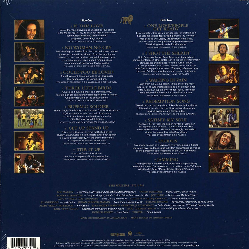Bob Marley - Legend (ltd. ed.) (picture disc) vinyl LP back cover