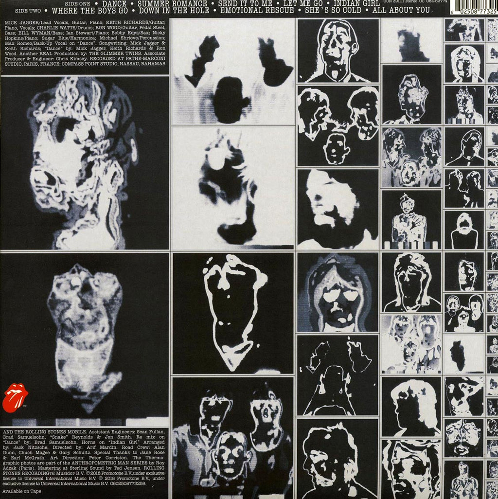 The Rolling Stones - Emotional Rescue (180g) (remastered) vinyl LP back cover