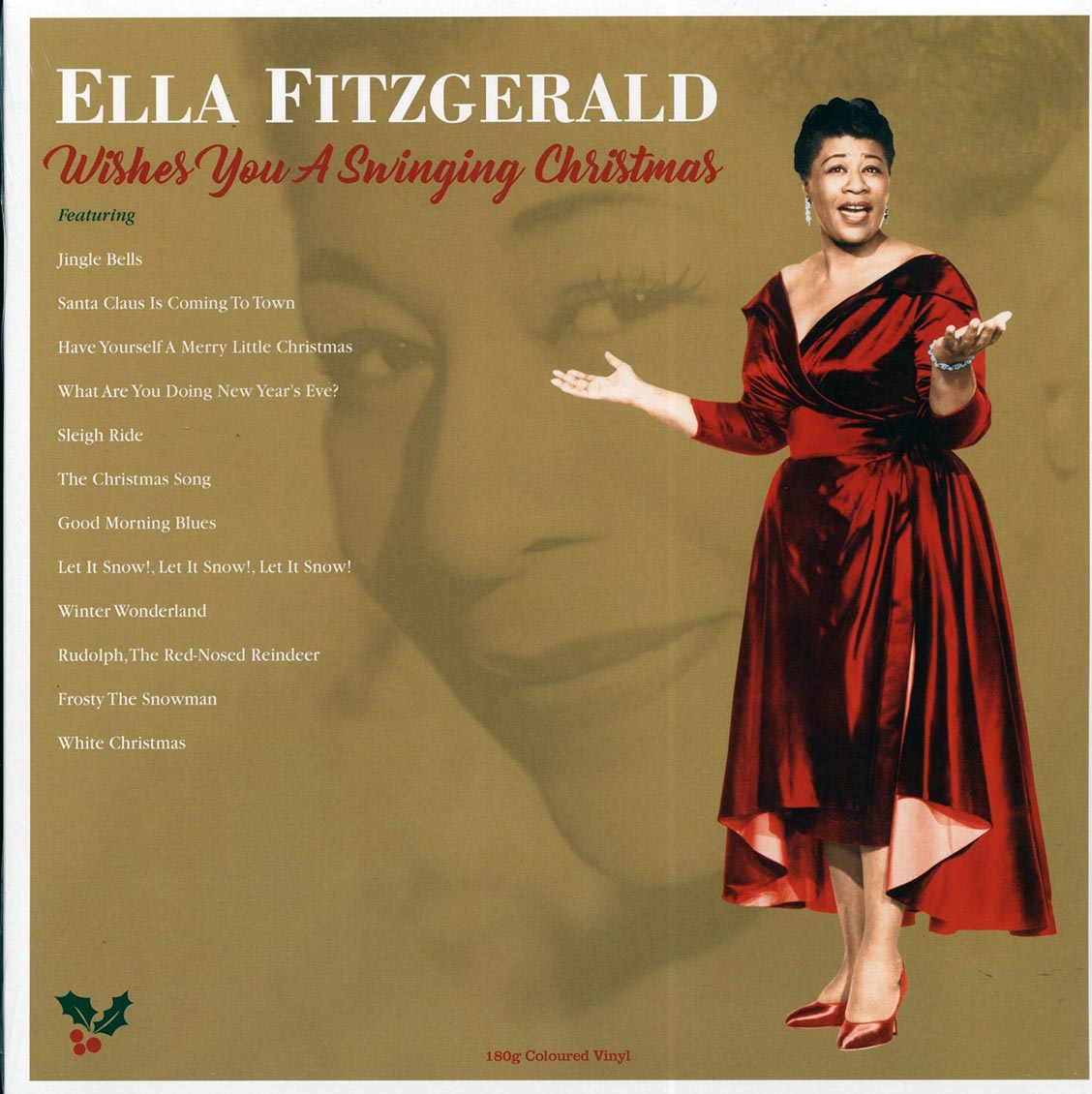 Ella Fitzgerald - Wishes You A Swinging Christmas (180g) (colored vinyl) vinyl LP front cover