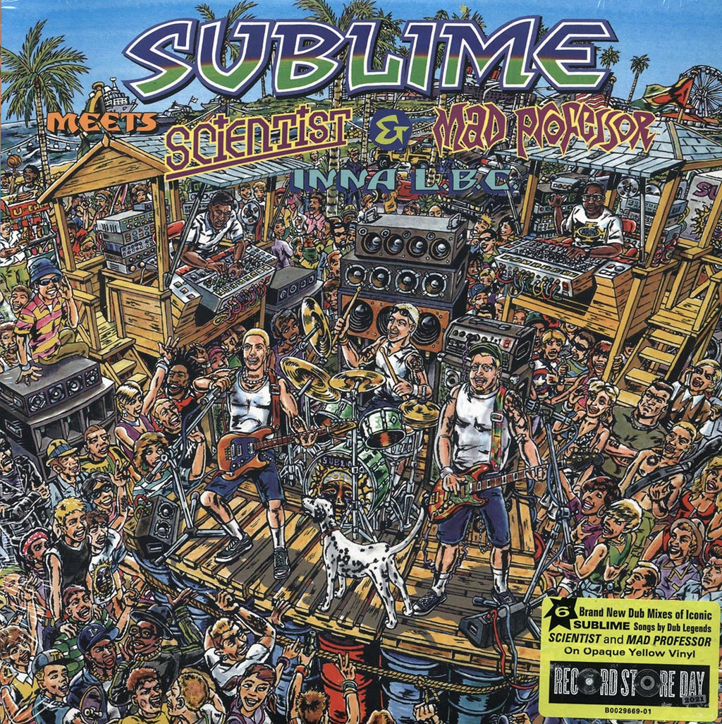 Sublime, Scientist, Mad Professor - Sublime Meets Scientist & Mad Professor (RSD 2021) (yellow vinyl) vinyl LP front cover