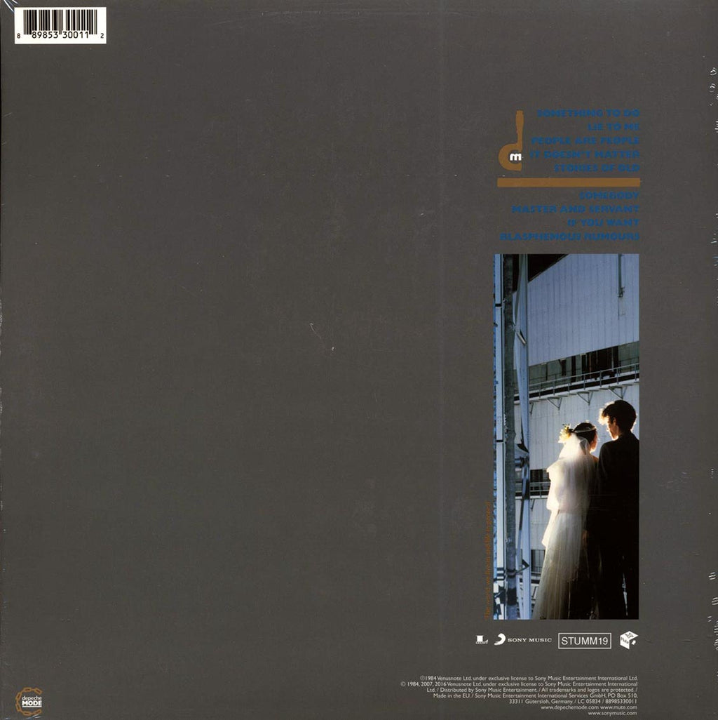 Depeche Mode - Some Great Reward (180g) (remastered) vinyl LP back cover