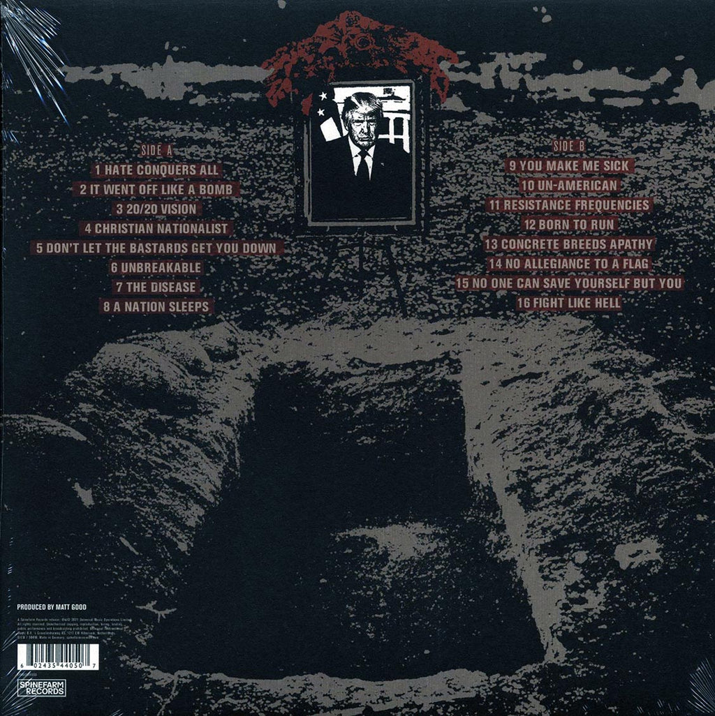Anti-Flag - 20/20 Division vinyl LP back cover