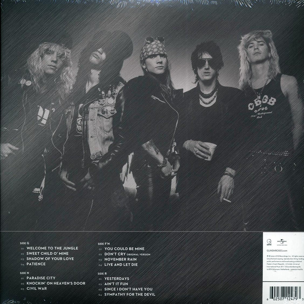 Guns N' Roses - Greatest Hits (+bonus track) (2xLP) (180g) vinyl LP back cover