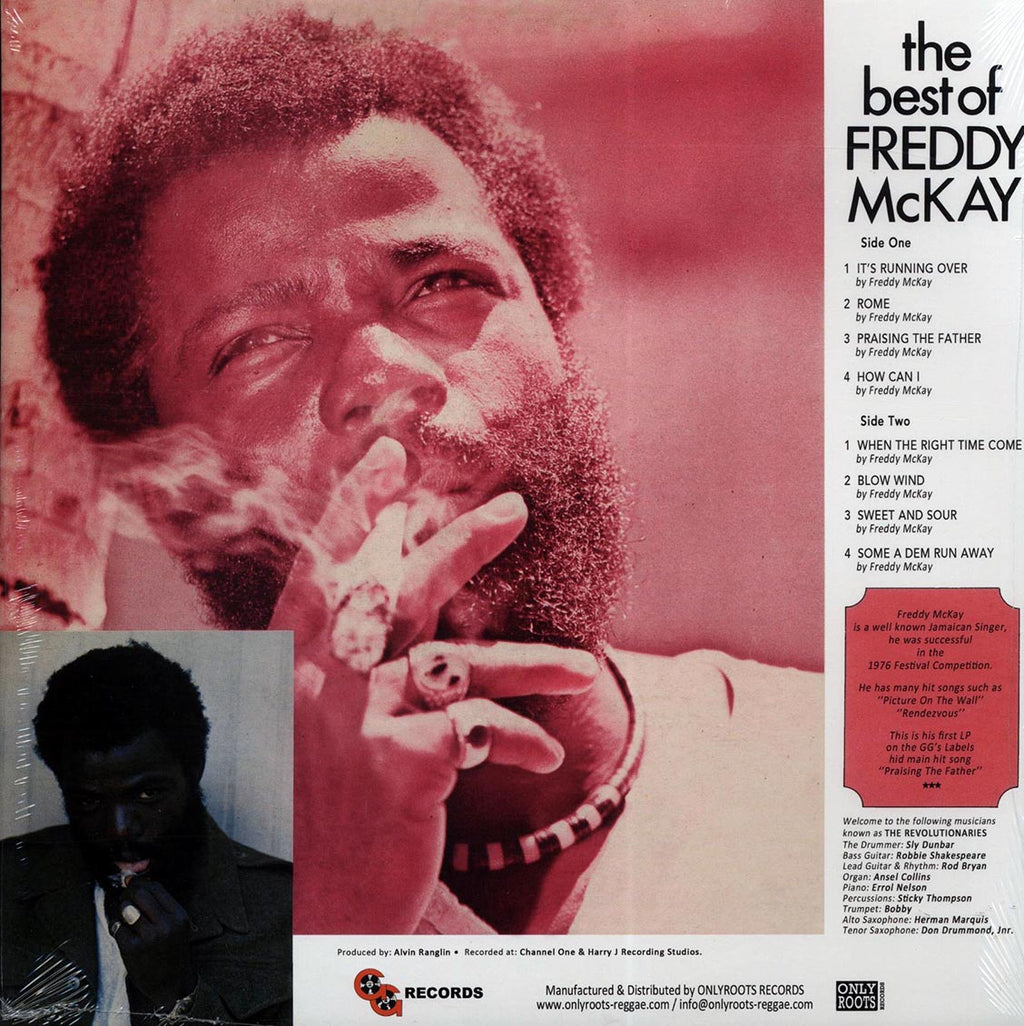 Freddie McKay - The Best Of Freddie McKay vinyl LP back cover
