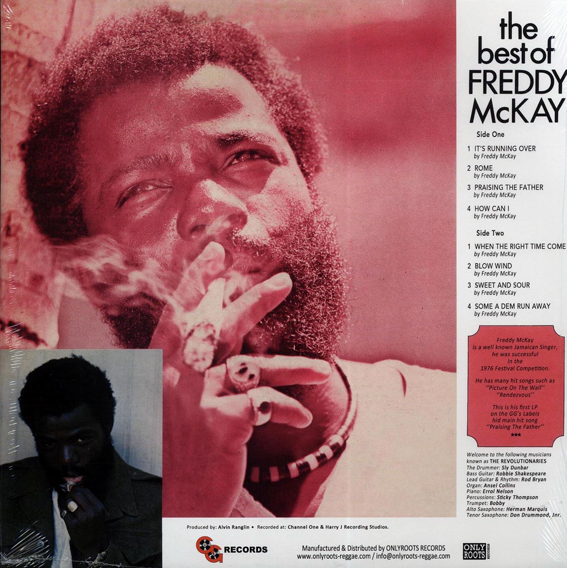 Freddie McKay - The Best Of Freddie McKay vinyl LP back cover