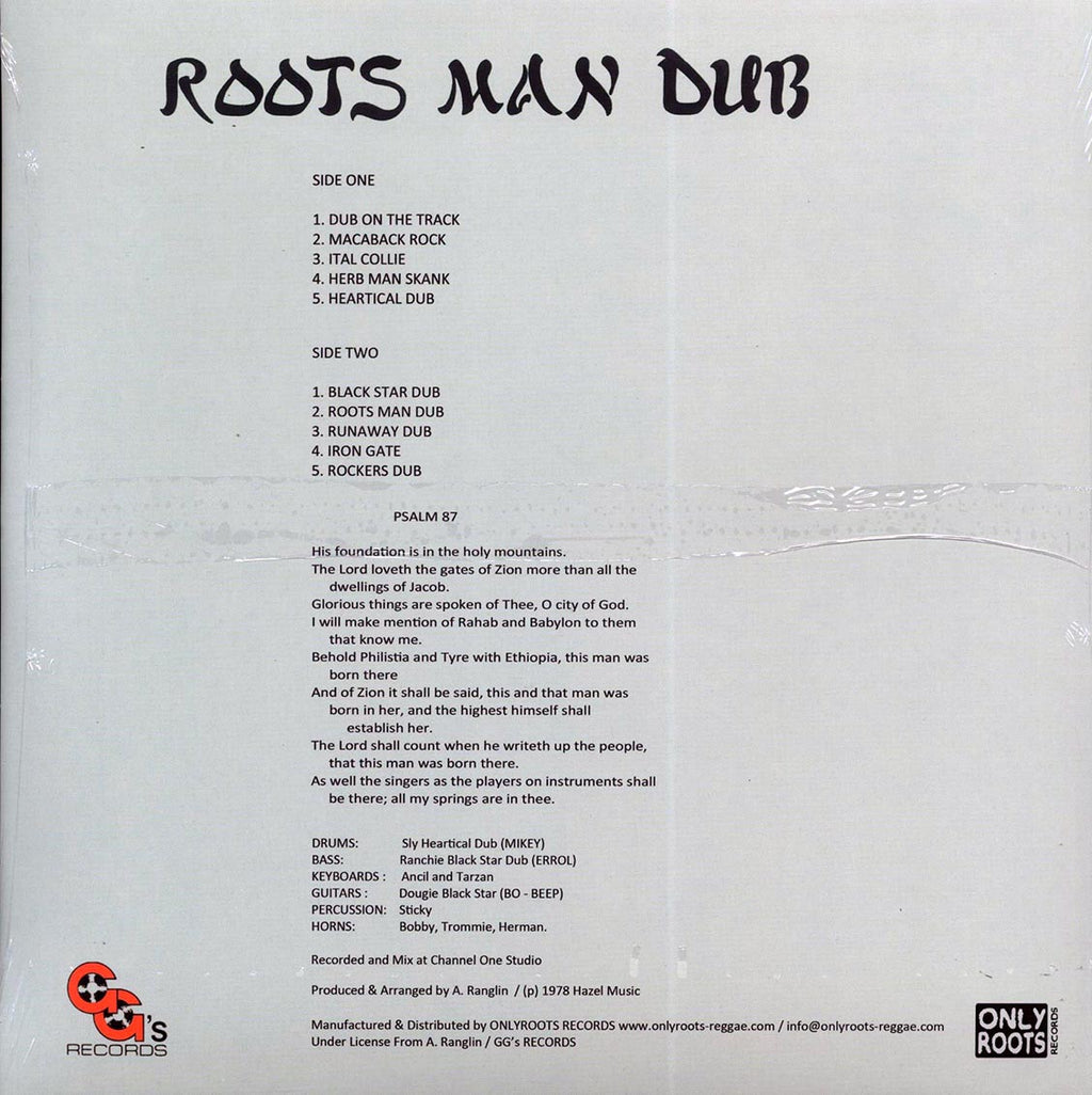 The Revolutionaries - Roots Man Dub vinyl LP back cover
