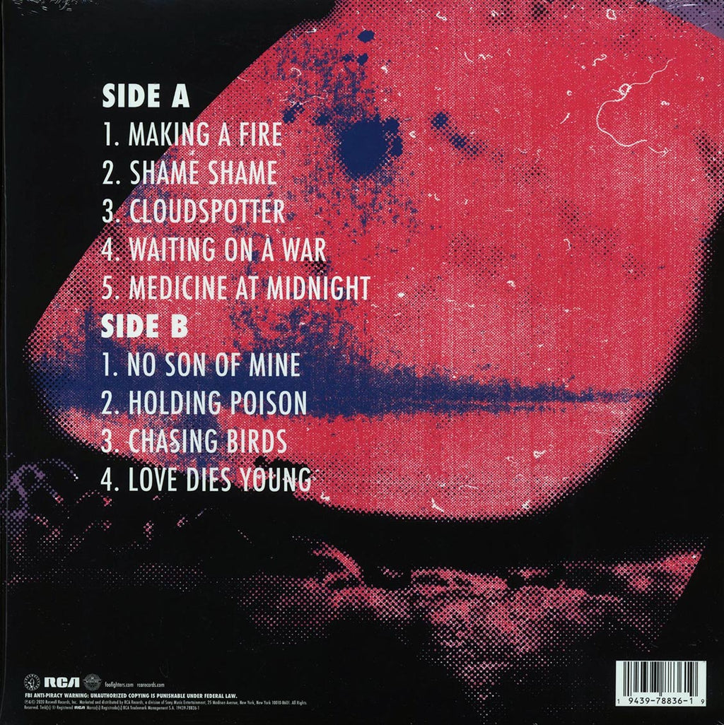 Foo Fighters - Medicine At Midnight vinyl LP back cover