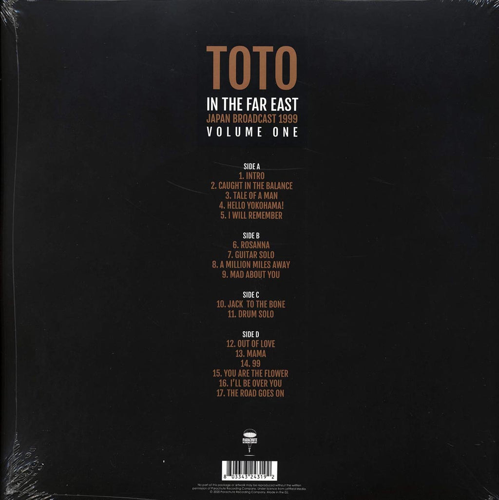 Toto - In The Far East Volume 1: Japan Broadcast 1999 (ltd. ed.) (2xLP) vinyl LP back cover