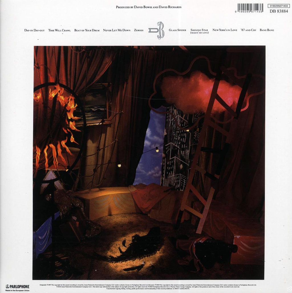 David Bowie - Never Let Me Down (180g) (remastered) vinyl LP back cover