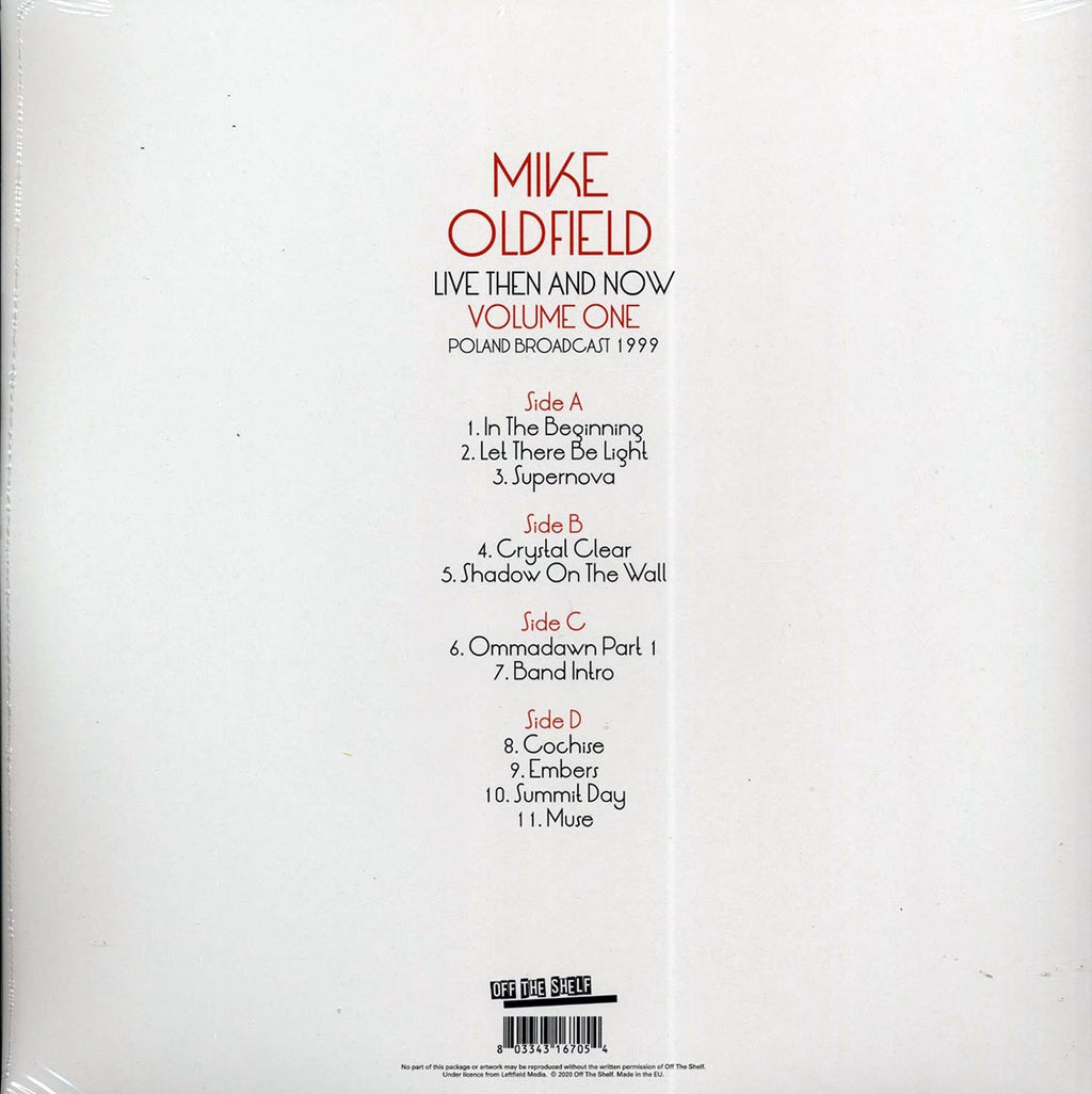 Mike Oldfield - Live Then & Now Volume 1: Poland Broadcast 1999 (2xLP) vinyl LP back cover