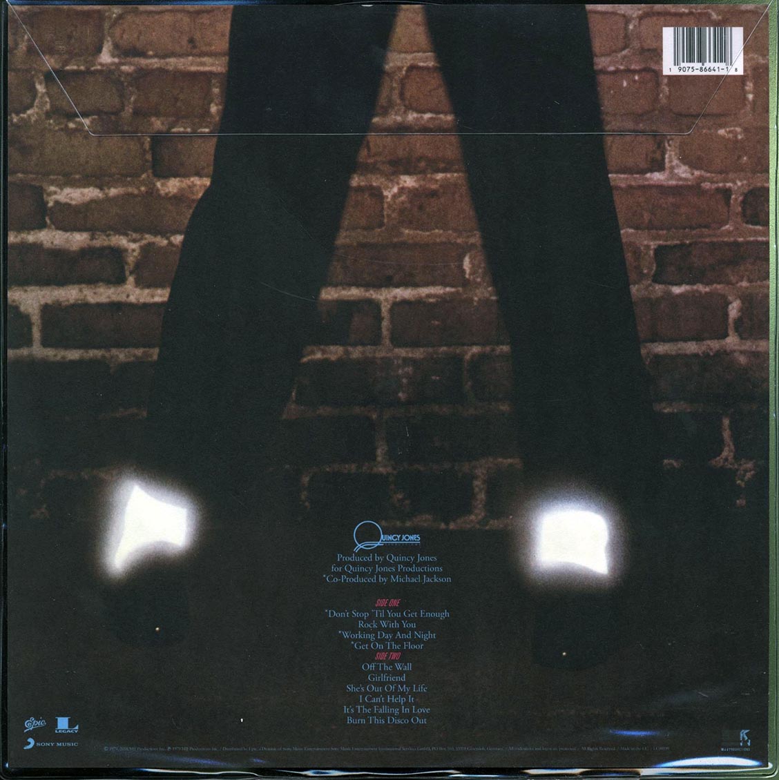Michael Jackson - Off The Wall (ltd. ed.) (picture disc) vinyl LP back cover