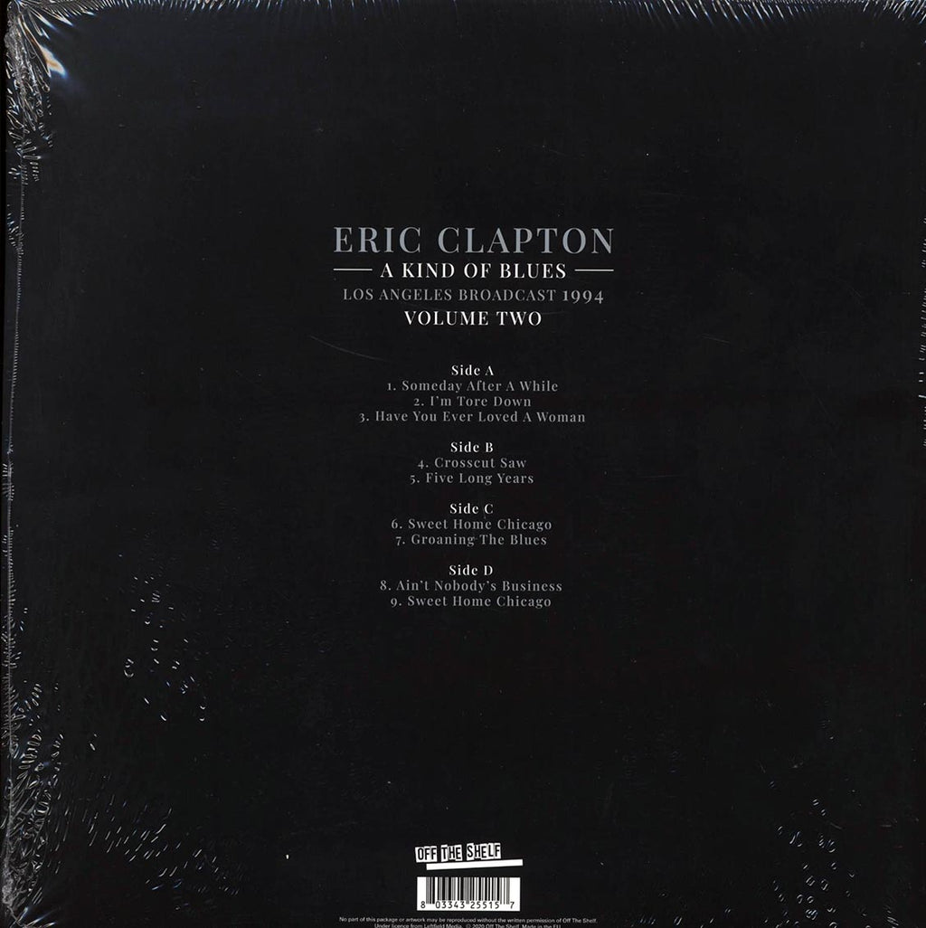 Eric Clapton - A Kind Of Blues Volume 2: Los Angeles Broadcast 1994 (2xLP) vinyl LP back cover