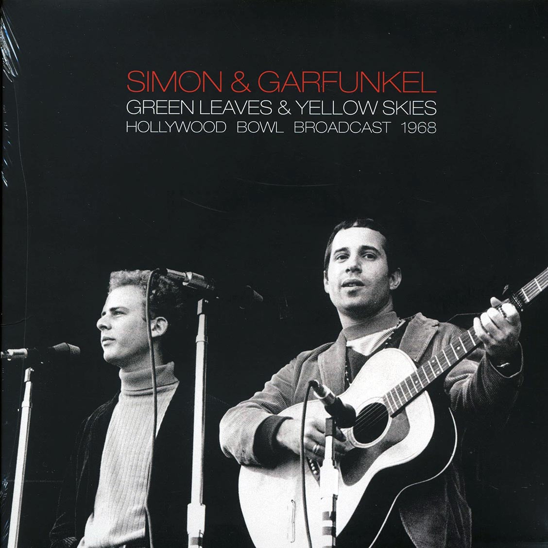 Simon & Garfunkel - Green Leaves & Yellow Skies: Hollywood Bowl Broadcast 1968 (2xLP) vinyl LP front cover