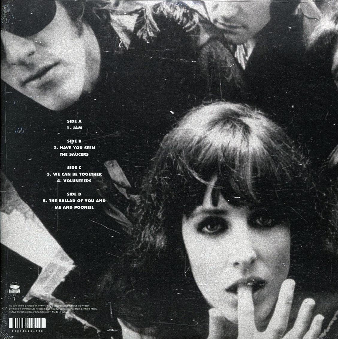 Jefferson Airplane - Stony Brook 1970 Volume 2: Long Island Broadcast Recording (2xLP) vinyl LP back cover