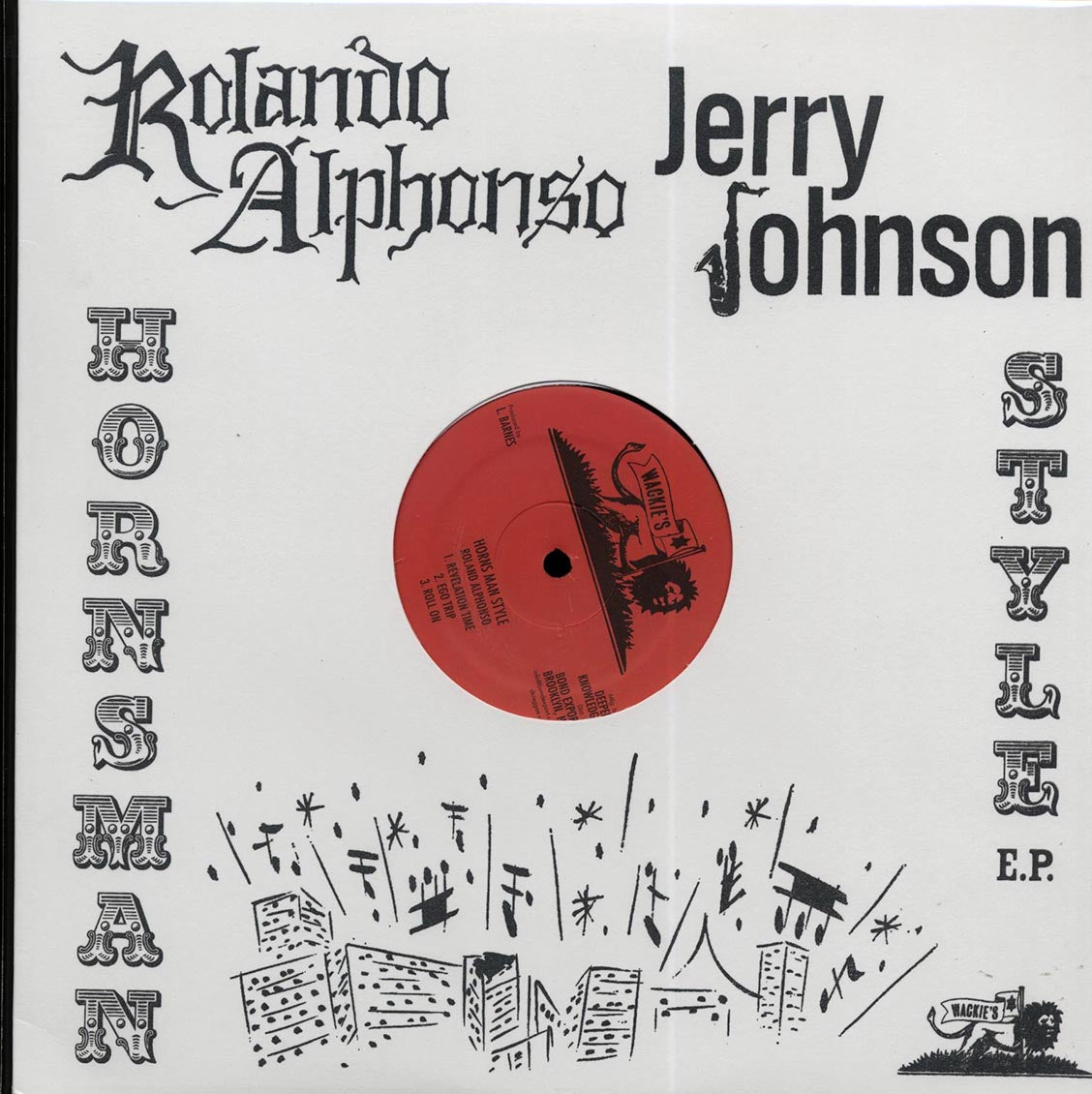 Roland Alphonso, Jerry Johnson - Hornsman Style EP vinyl LP front cover