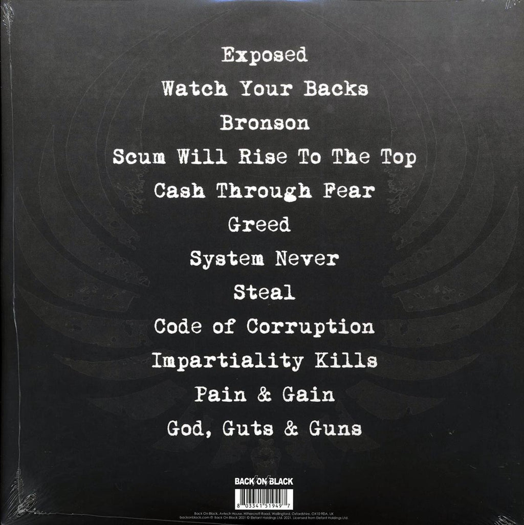 Raw Noise - System Never (ltd. ed.) (clear vinyl) vinyl LP back cover