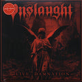 Onslaught - Live Damnation (ltd. ed.) (clear vinyl) vinyl LP front cover