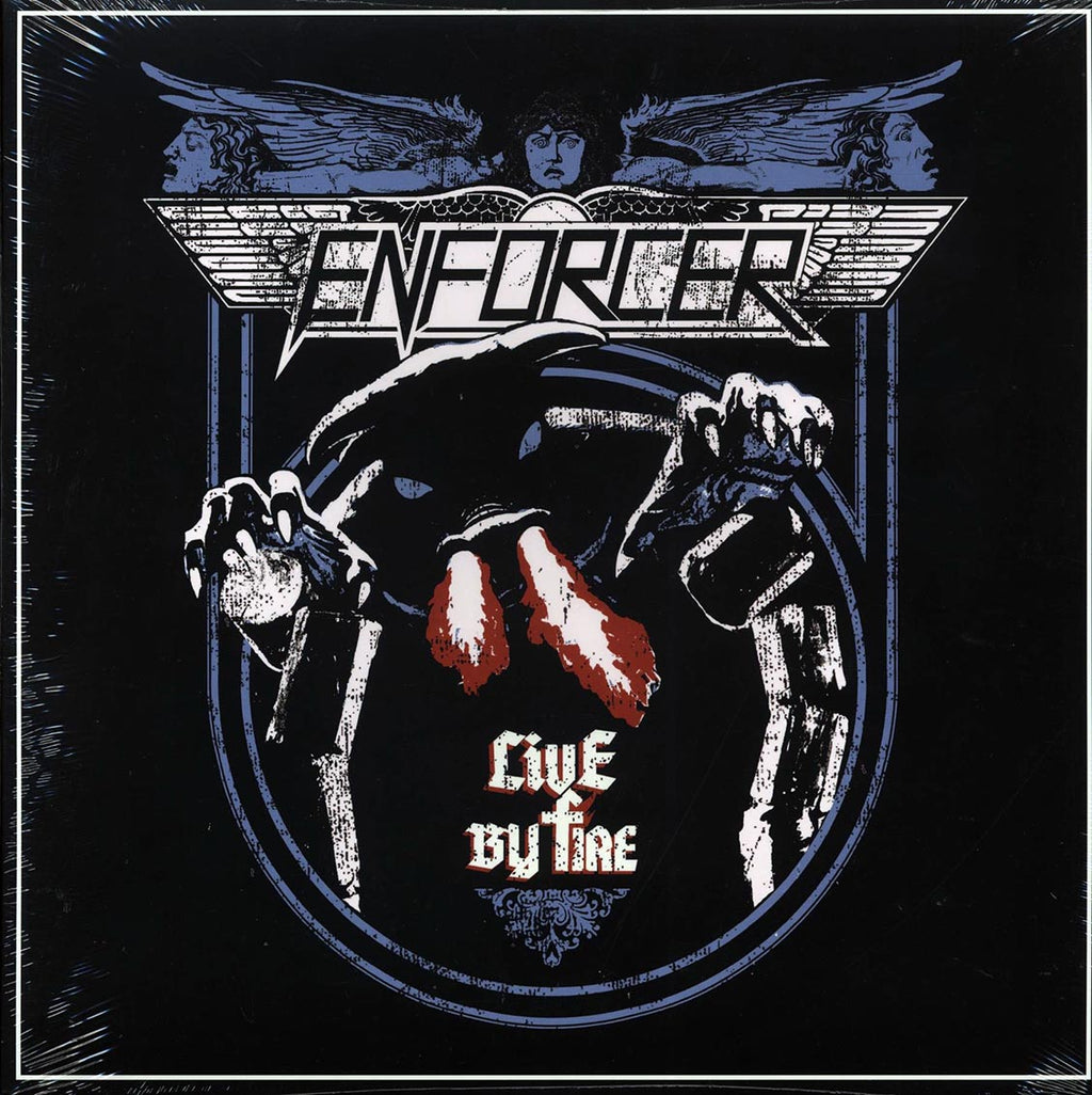 Enforcer - Live By Fire (ltd. ed.) (splatter vinyl) vinyl LP front cover