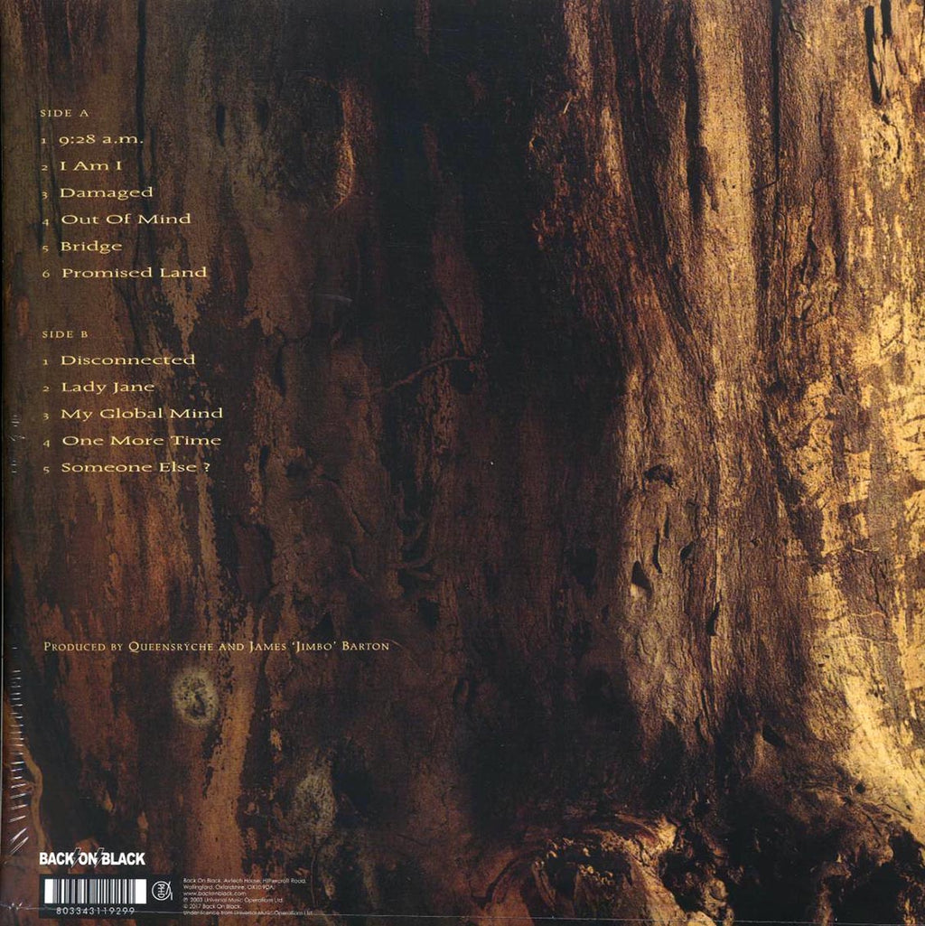 Queensryche - Promised Land (ltd. ed.) (clear vinyl) vinyl LP back cover