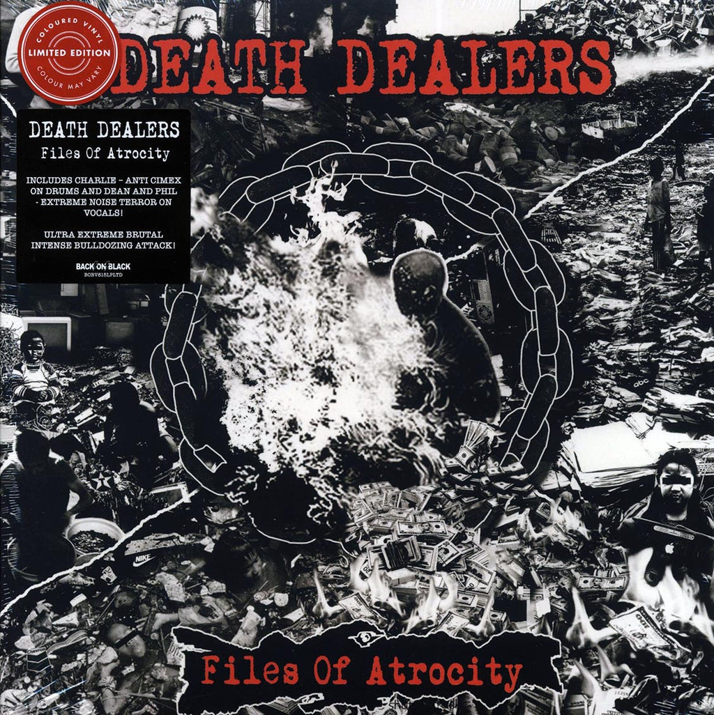 Death Dealers - Files Of Atrocity (ltd. ed.) (red vinyl) vinyl LP front cover
