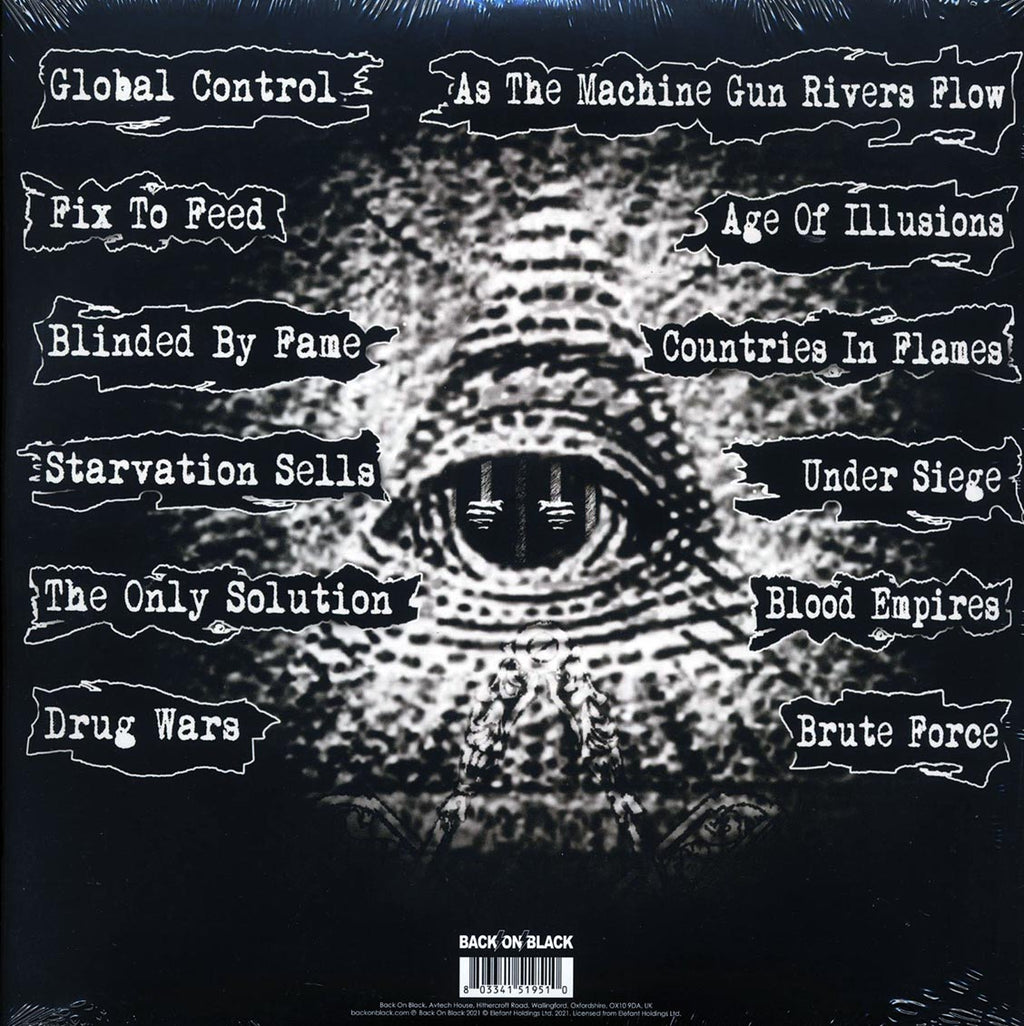 Death Dealers - Files Of Atrocity (ltd. ed.) (red vinyl) vinyl LP back cover