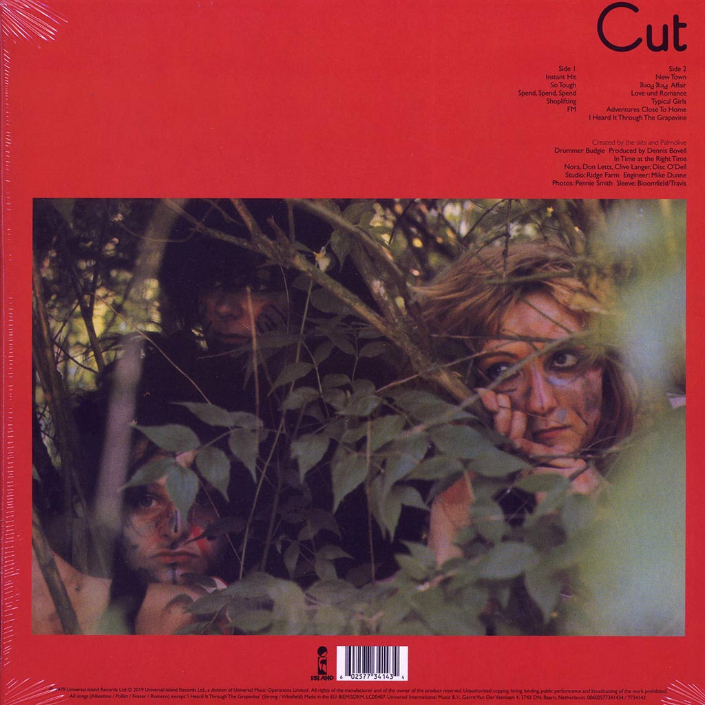 The Slits - Cut (40th Anniv. Ed.) (+bonus track) (incl. mp3) (180g) vinyl LP back cover