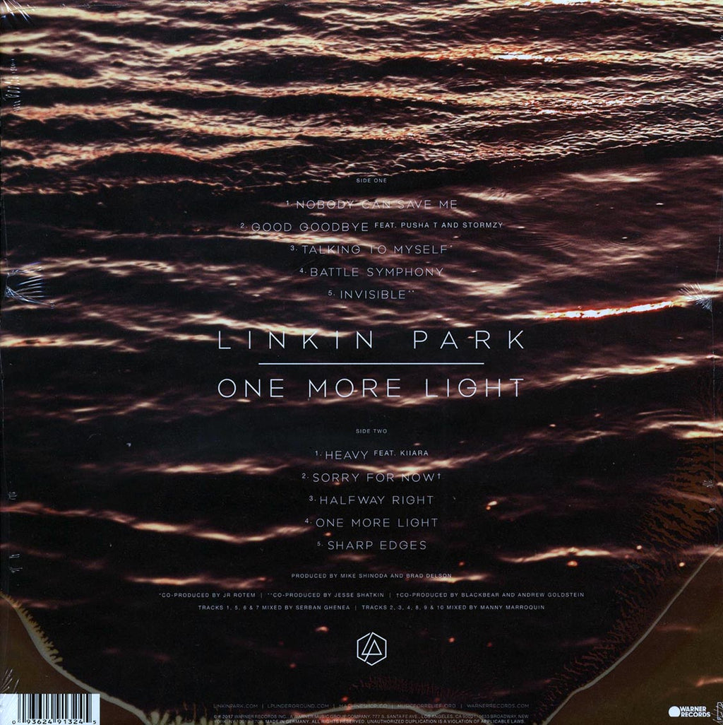 Linkin Park - One More Light vinyl LP back cover