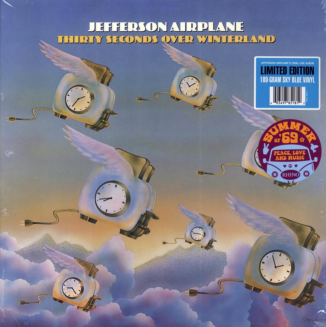 Jefferson Airplane - Thirty Seconds Over Winterland (180g) (blue vinyl) vinyl LP front cover