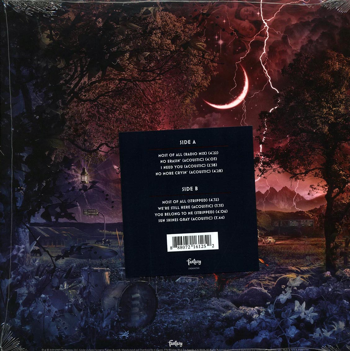 Steve Perry - Traces: Alternate Version & Sketches (180g) vinyl LP back cover